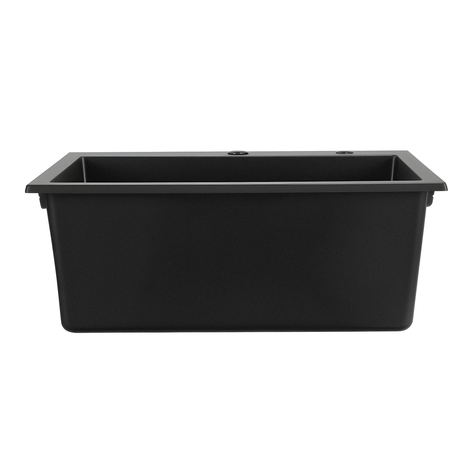 25 Inch Granite Kitchen Sink Top Mount Single Bowl Drop-In Basin For RV Bar_voghion.com